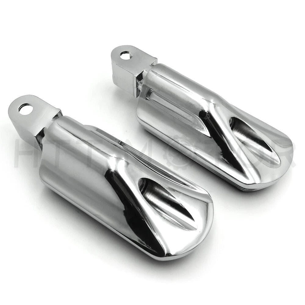 Chrome Skull Rubber Footpeg for Honda VT1300 Shadow (2010–2013)