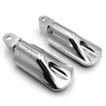 Chrome Skull Rubber Footpeg for Honda VT1300 Shadow (2010–2013)