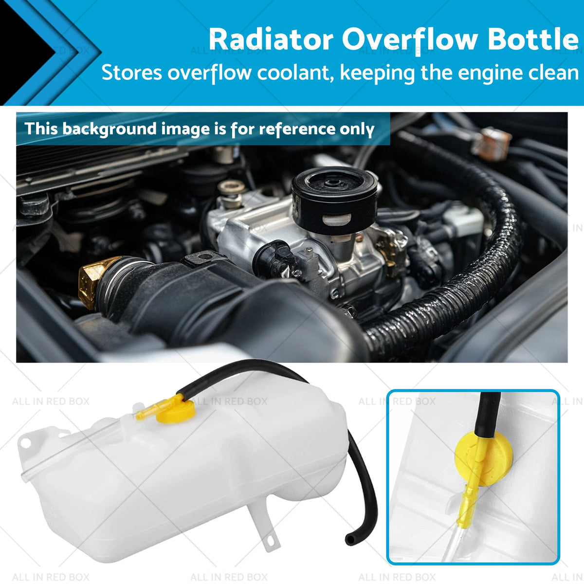 Radiator Overflow Bottle for Ford Maverick DA 6 cyl TB42 4.2L (1988–1994)