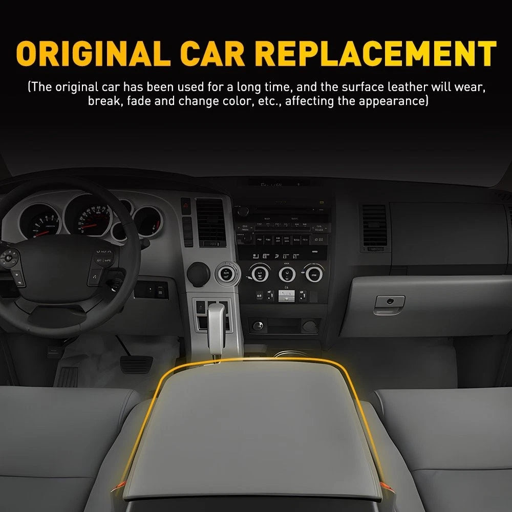 Middle Console Lid Armrest Leather Cover Trim for Toyota Tundra (2007–2013)