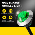 10x Green LED Strobe Marker Lights for 12V 24V (IP67)
