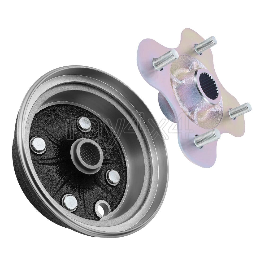 Rear Wheel Brake Drum & Hub for Yamaha Timberwolf 250 (1992–1998) 2HR-25383-01-00