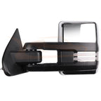 Set of 2 Power Signal Heated Chrome Tow Mirrors for Chevy GMC (2014–2018)