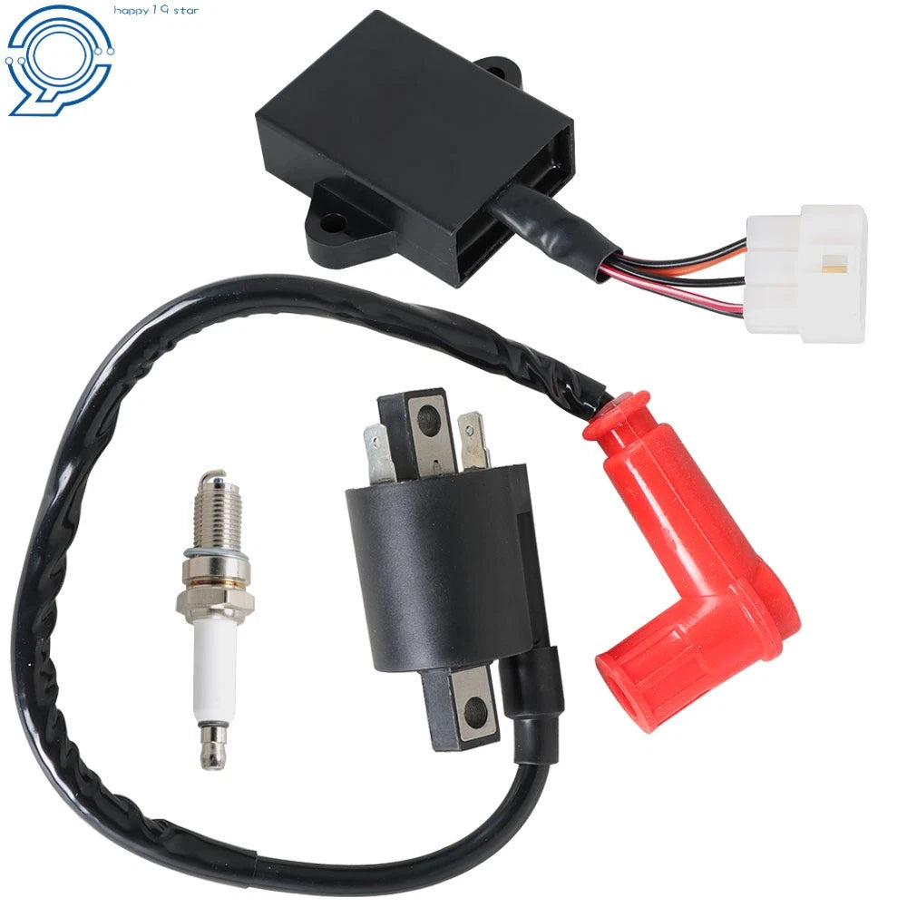 Ignition Coil & Spark Plug for Yamaha Gas Golf Cart G9 (1990–1995)