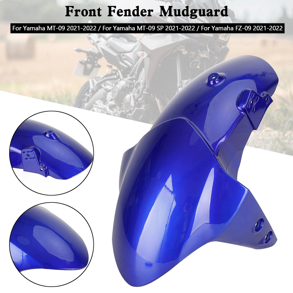 Front Fender Mudguard for Yamaha MT-09/SP FZ-09 (2021–2023) XSR900/GP (2022–2025) Blue