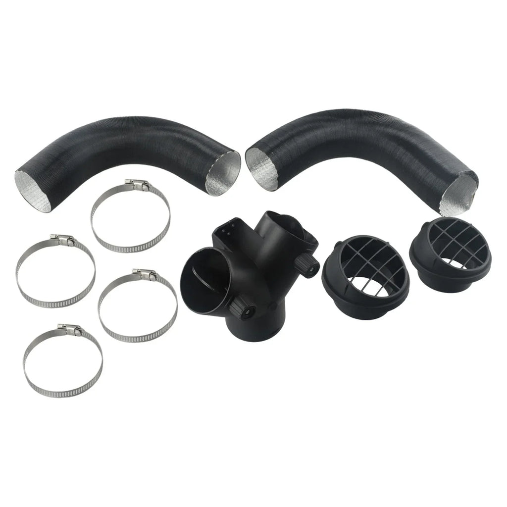 60mm Pipe Ducting Y Piece / Warm Air-Outlet Vent Hose Clip for Diesel Heater