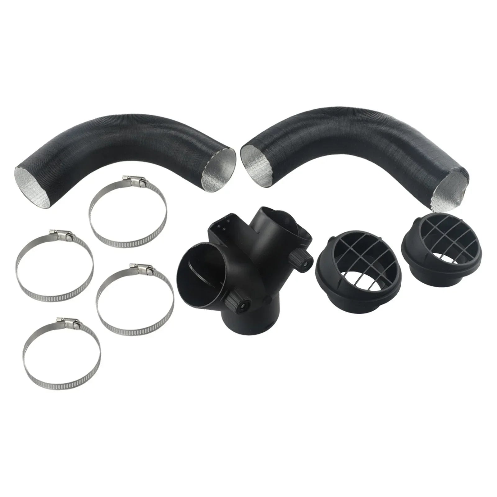 60mm Pipe Ducting Y Piece / Warm Air-Outlet Vent Hose Clip for Diesel Heater