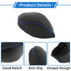 Gear Shift Knob Cover for Toyota RAV4 (2019–2024) Carbon Fiber Black Blue