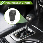 Car Gear Shift Knob Cover for Honda Civic (2016–2021) Black Carbon Fiber
