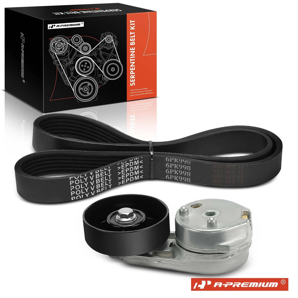 2X Serpentine Belt Drive Component Kit for Ford F-250 350 Super Duty (2008–2010)