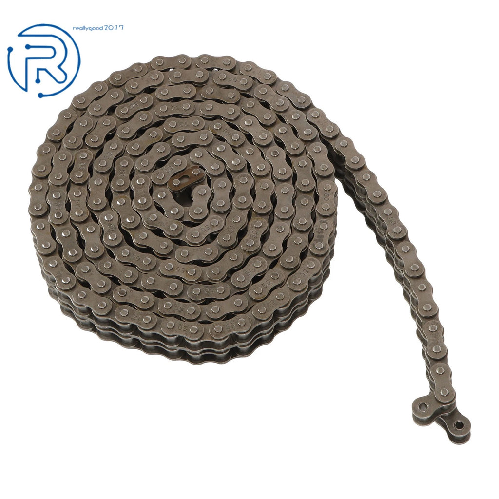 10 Feet Double-Row Chain with 2 Connecting Links 0.625 Inch Pitch