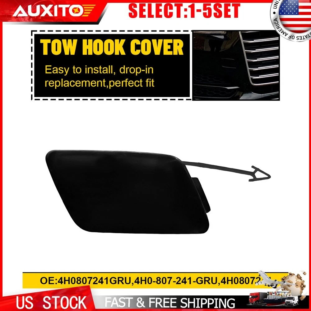 Front Tow Hook Cover Cap for Audi A8 Quattro (2011–2014) OE 4H0-807-241-GRU