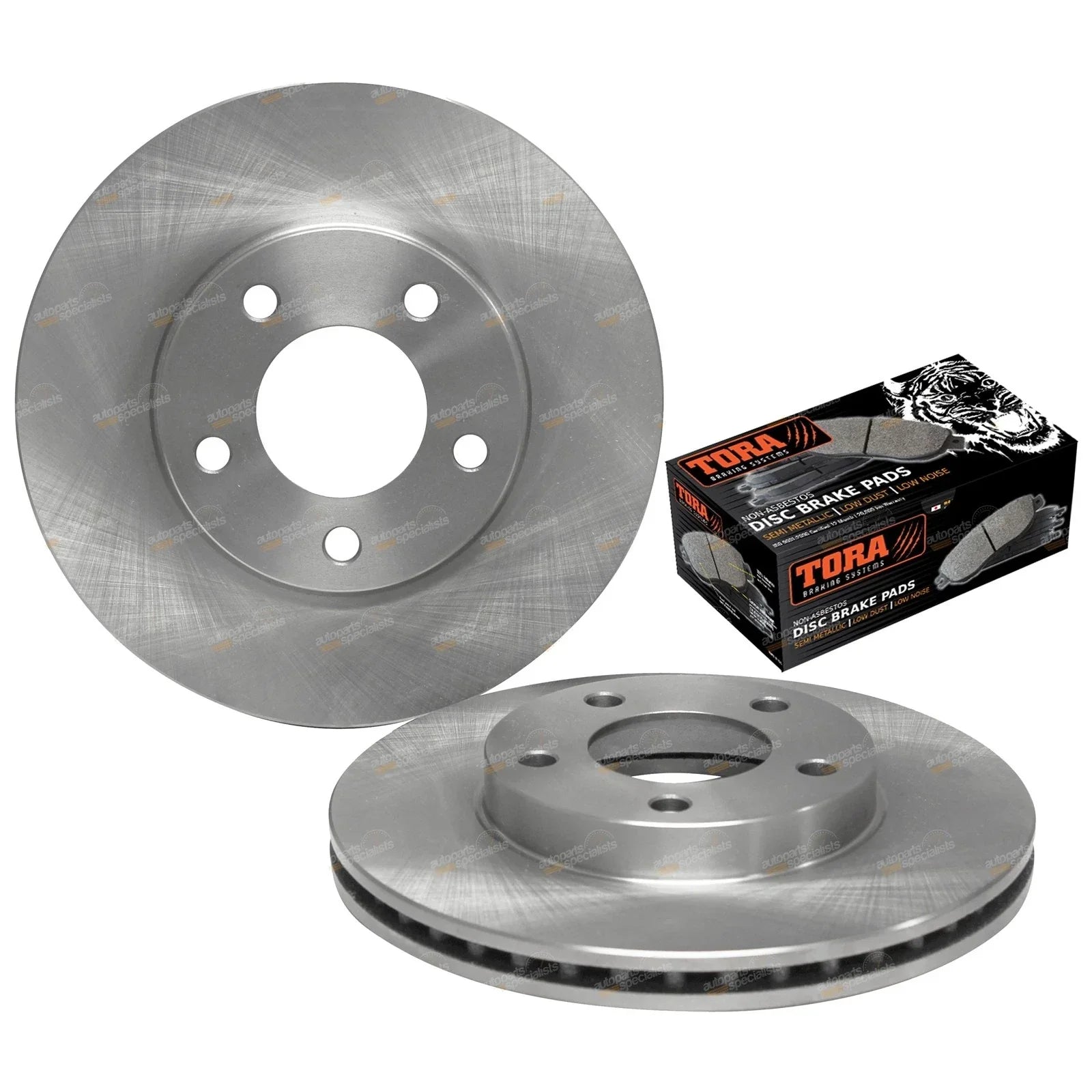 2x Front Disc Rotors & Brake Pads Set for Mazda Tribute/Ford Escape (2001-2005)