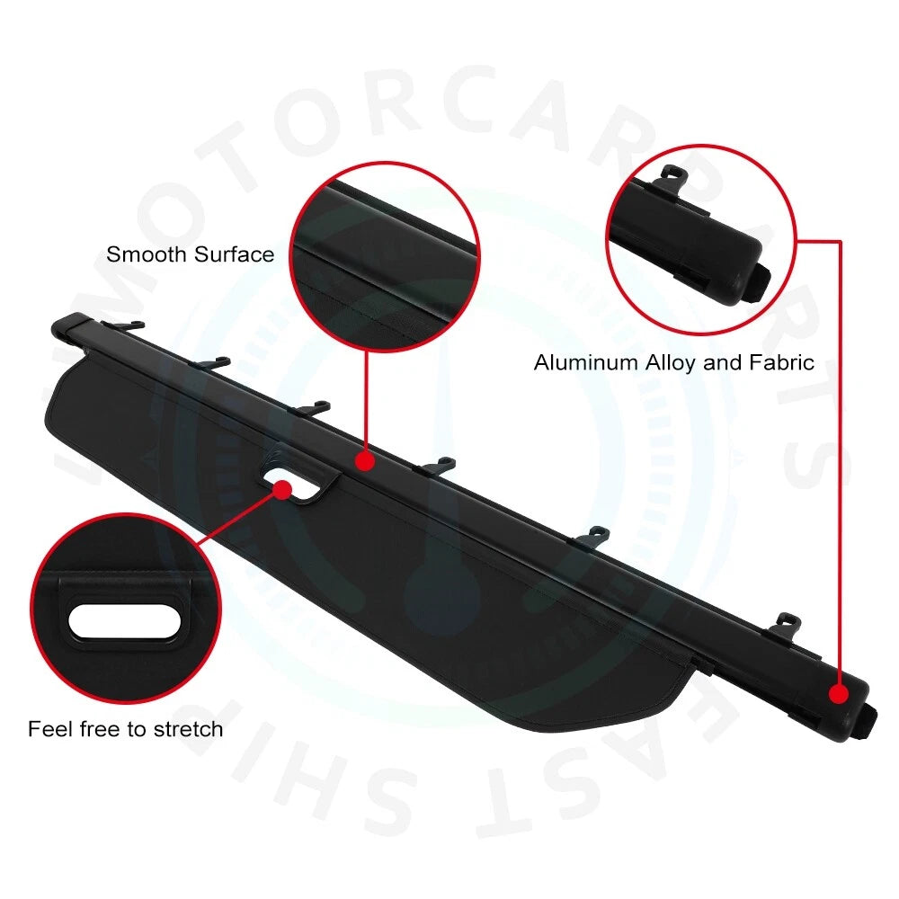 Retractable Rear Cargo Cover for Honda Pilot (2016–2022)