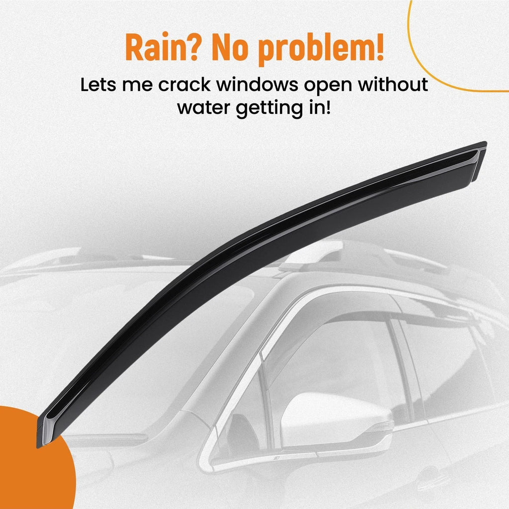 Set of 4 Window Visor Rain Guards for Dodge Charger (2011–2023)