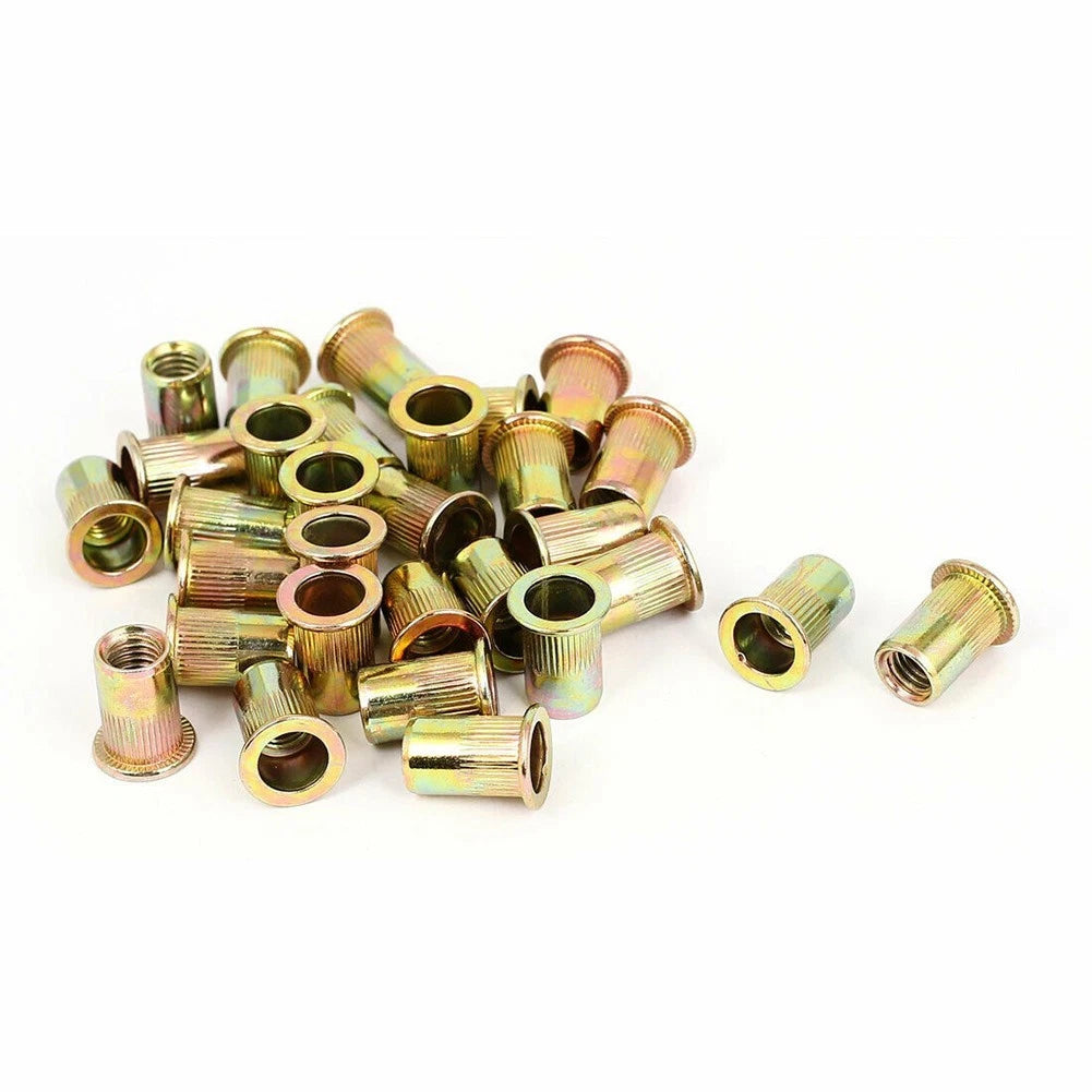 50X M6 Nutserts Rivet Nuts for Automotive Applications (Zinc Plated Steel)