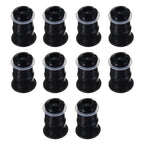 Windscreen Bolt M5x16mm Screws Set for M5 Rubber Nuts Anodized Aluminum