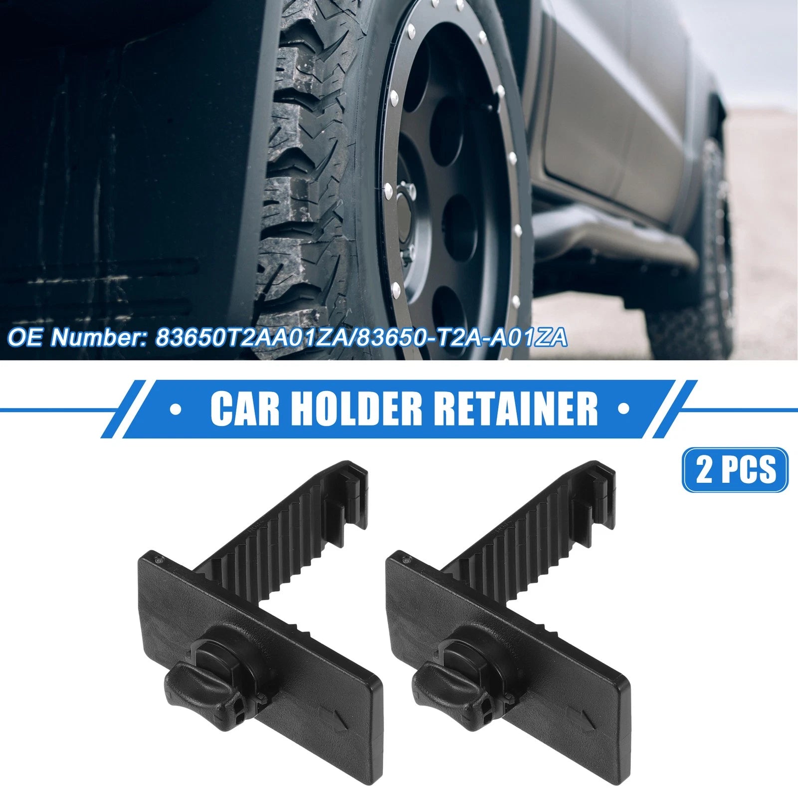 2X Car Holder Retainer for Honda Acura (No. 83650T2AA01ZA/83650-T2A-A01ZA)