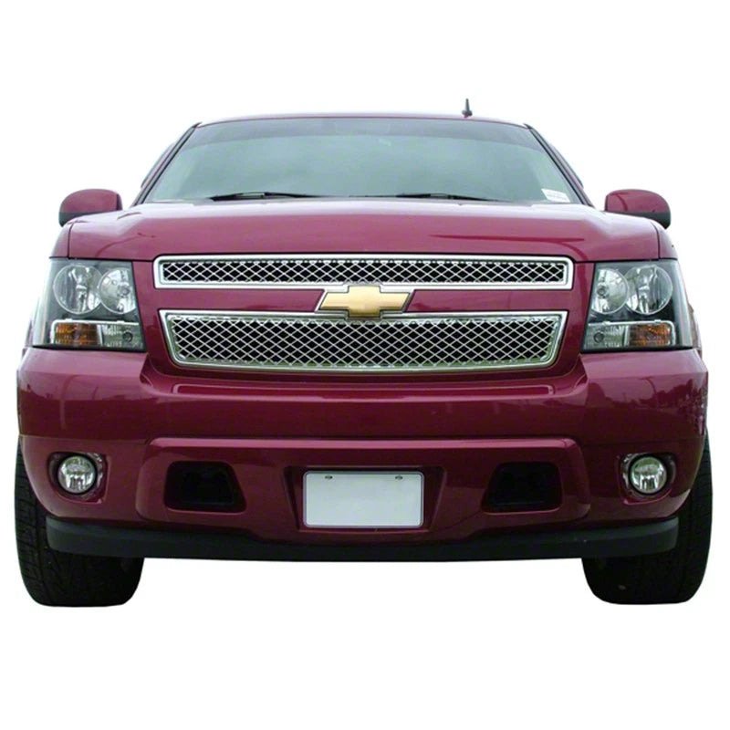 2pc Chrome ABS Grille Overlay for 2007-2013 Chevy Avalanche LS