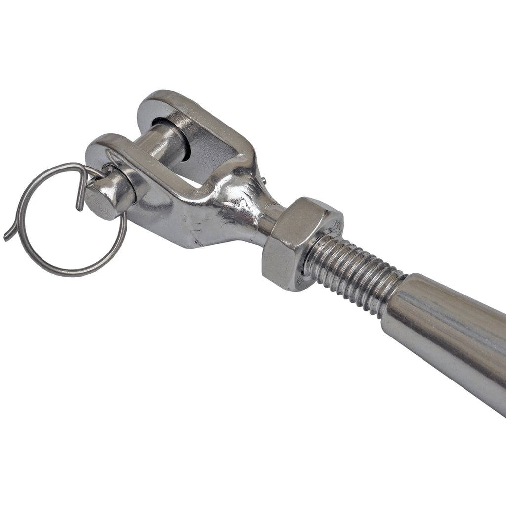 3/8" x 5" Jaw & Jaw Turnbuckle for M10 (Closed Body, 316 Stainless Steel)