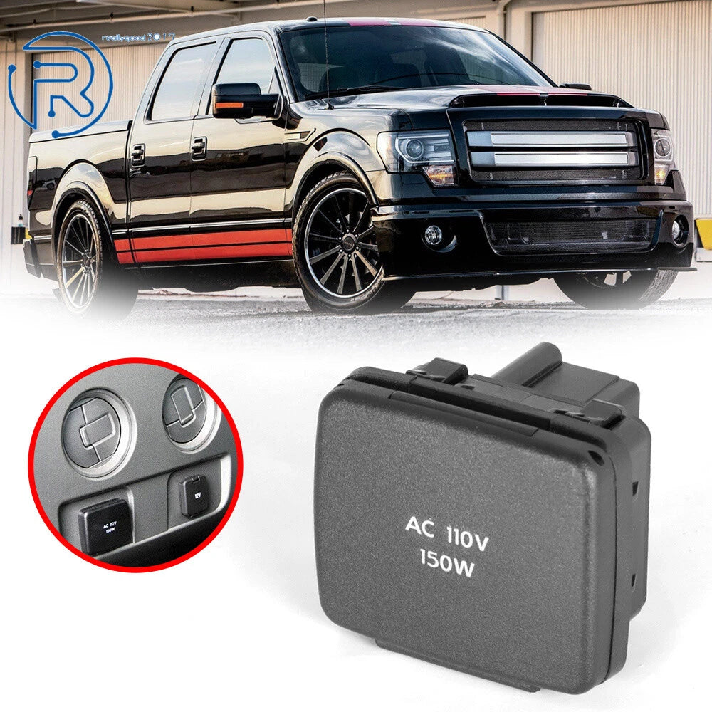 Center Console AC Power Outlet Socket for Ford F-Series (2011-2015)