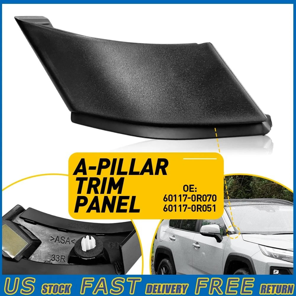 Right Side A-Pillar Trim Panel Cover Cap for Toyota RAV4 (2019–2023) 60117-0R050