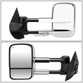 Set of 2 Extendable Arm Chrome Rear View Towing Mirrors for Chevy GMC GMT900 (2007–2013)