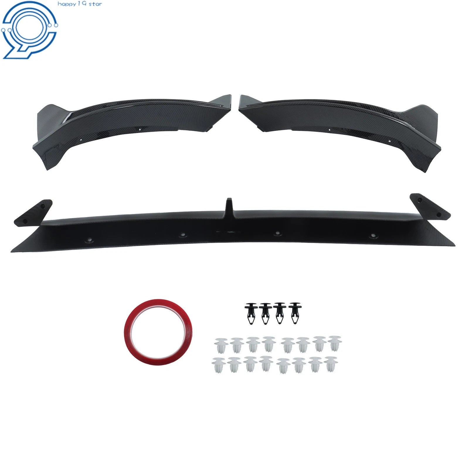 Carbon Style Front Bumper Lip Splitter for Tesla Model Y (2020-2024)