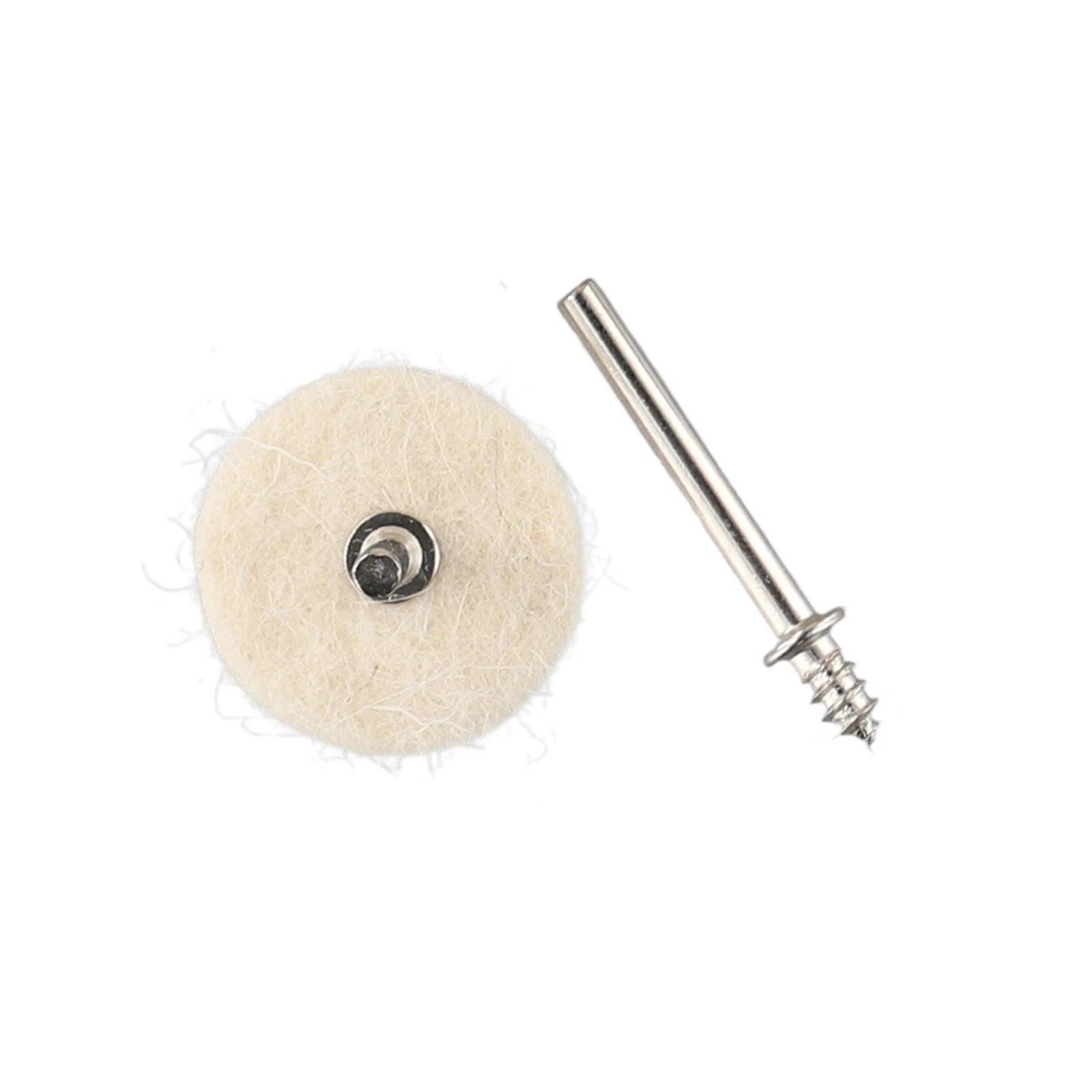 25mm Wool Felt Polishing Buffing Wheel Disc Pad Set for Jewelry (50x)