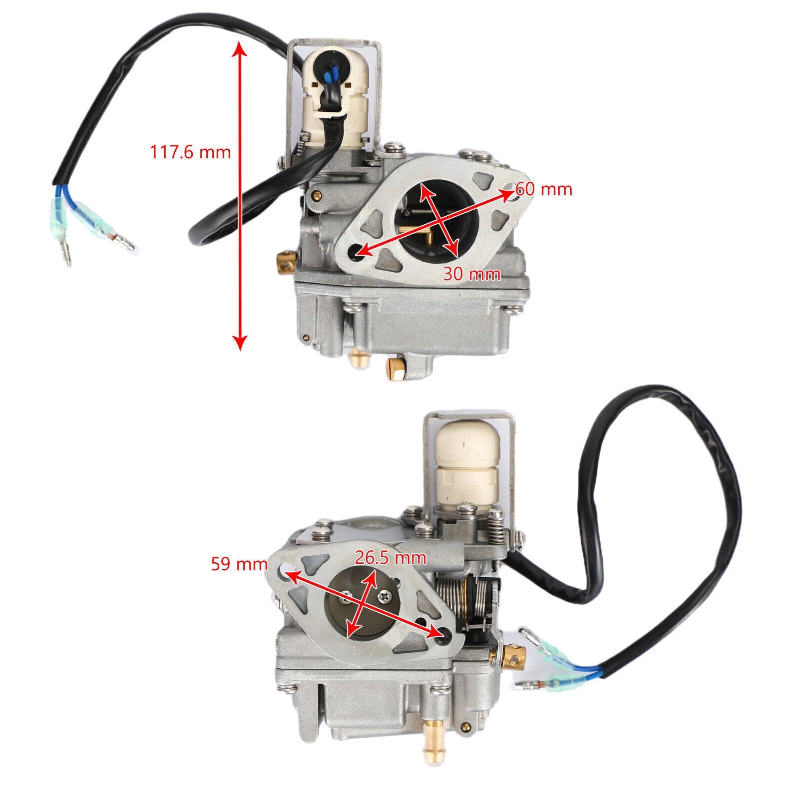 Carburetor for Yamaha Outboard F20 (4-Stroke) (6AH-14301-00, 6AH-14301-01)