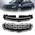 Set of 2 Chrome Grilles for Chevrolet Cruze (2015-2016)