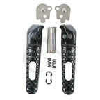 Driver & Passenger Footrests Pegs for Honda CBR1000RR (2008-2016) Black