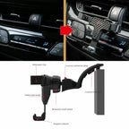 Carbon Fiber Style Phone Mount Holder for Toyota CH-R (2018–Present)