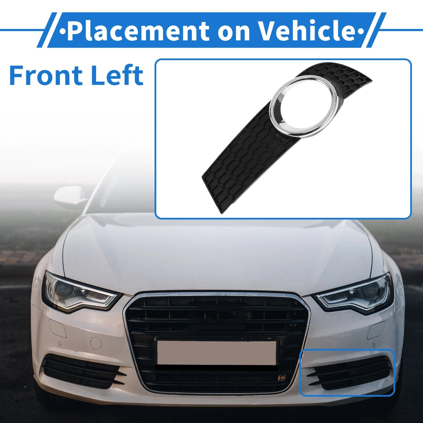 1 Pc Fog Light Grill for Chevrolet Aveo (2008–2010) No.9023876