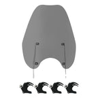 49mm Smoke Windshield Clamps for Harley Breakout, Fat Bob, Low Rider (2018-2024)