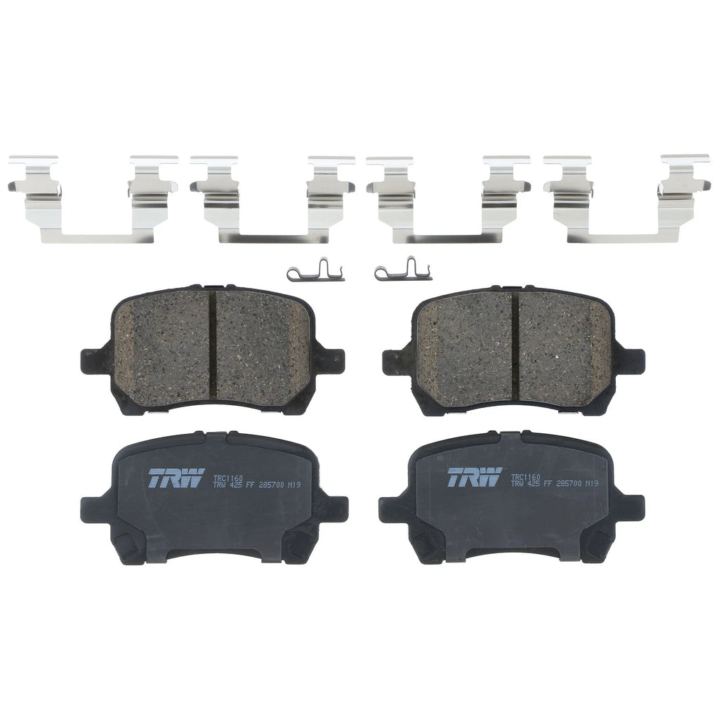 Set of 4 Disc Brake Pads for Chevrolet Malibu (2007–2012)