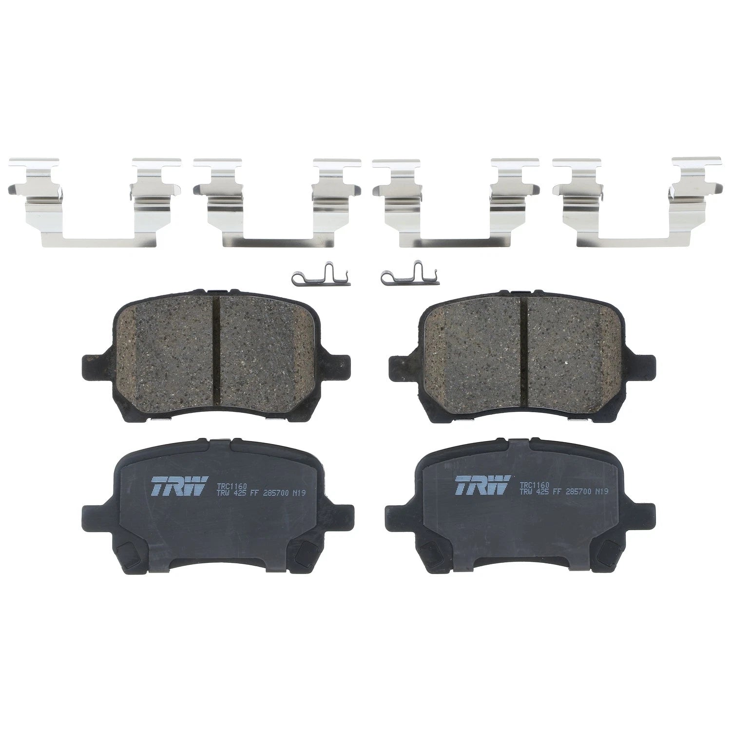 Set of 4 Disc Brake Pads for Chevrolet Malibu (2007–2012)