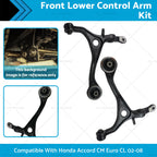 Pair Front Lower Suspension Arms for Honda Accord CM Euro CL (2003–2008)