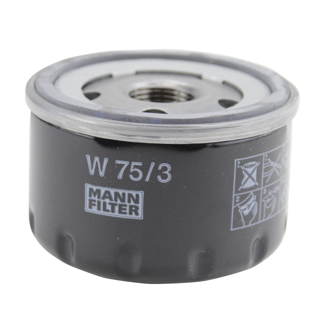 Set of 2 OEM Mann Engine Oil Filters W 75/3 for Ford GM Nissan Mazda Suzuki