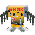 Set of 6 NGK Ignition Coils & GPower Platinum Spark Plugs for Dodge Jeep Mitsubishi
