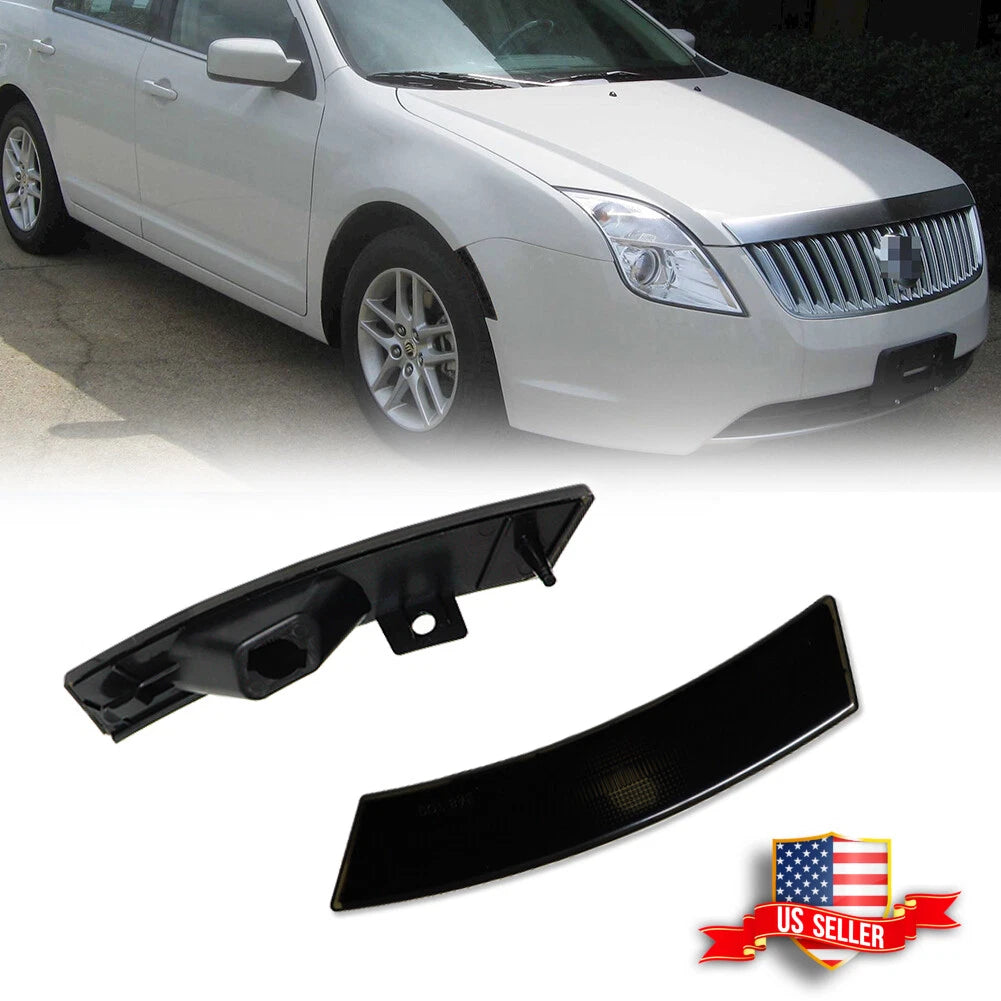 Smoke Lens Front Bumper Side Marker Reflector Lights for Mercury Milan (2010–2012)
