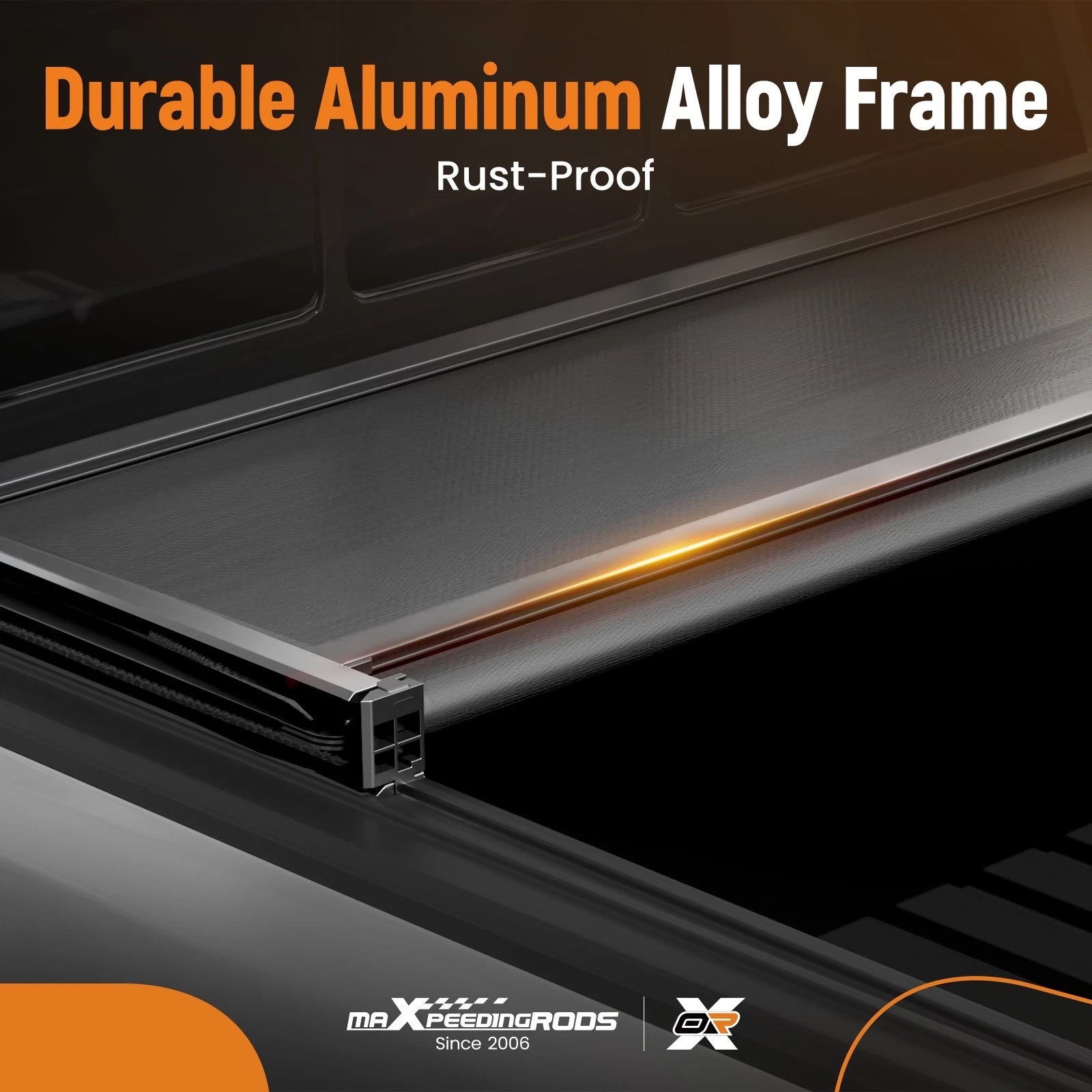 6.4 FT 4-Fold Tonneau Cover for Dodge Ram 1500 (2009–2026) W/LED Lamp