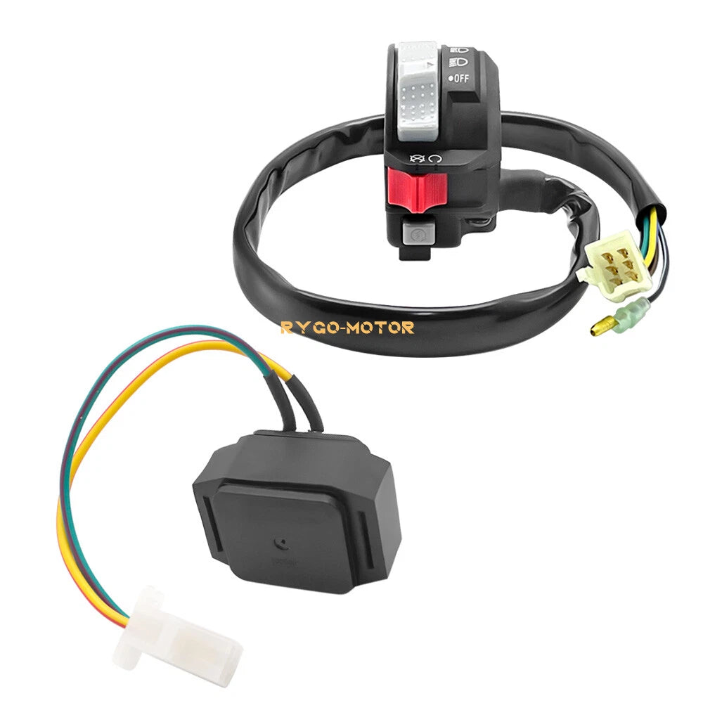 Start Stop Switch & Starter Solenoid Relay for Yamaha Wolverine 350 (2000–2005)