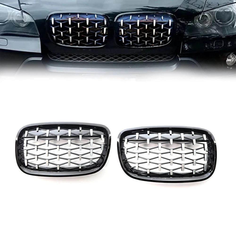 Front Bumper Kidney Grille for BMW X5 E70, X6 E71 (2007–2013)
