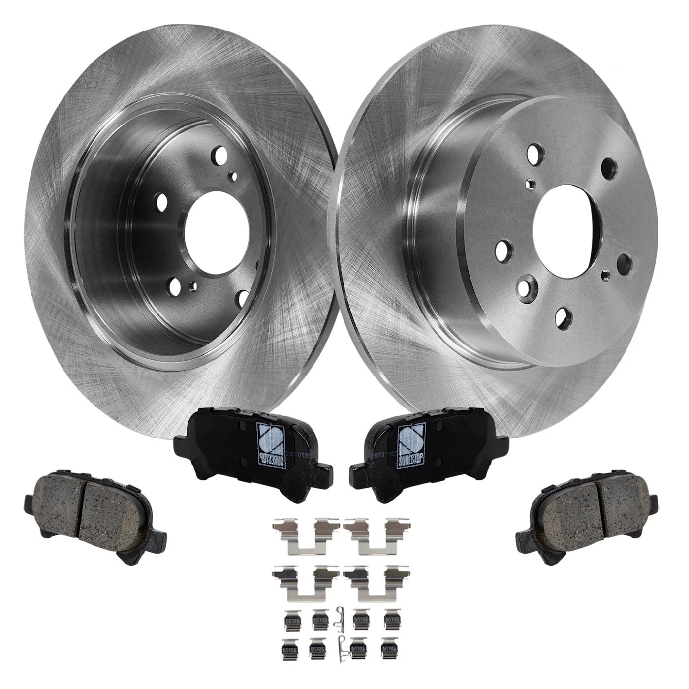 Rear Brake Disc Rotors and Pads Kit for Toyota Avalon (2000–2004)