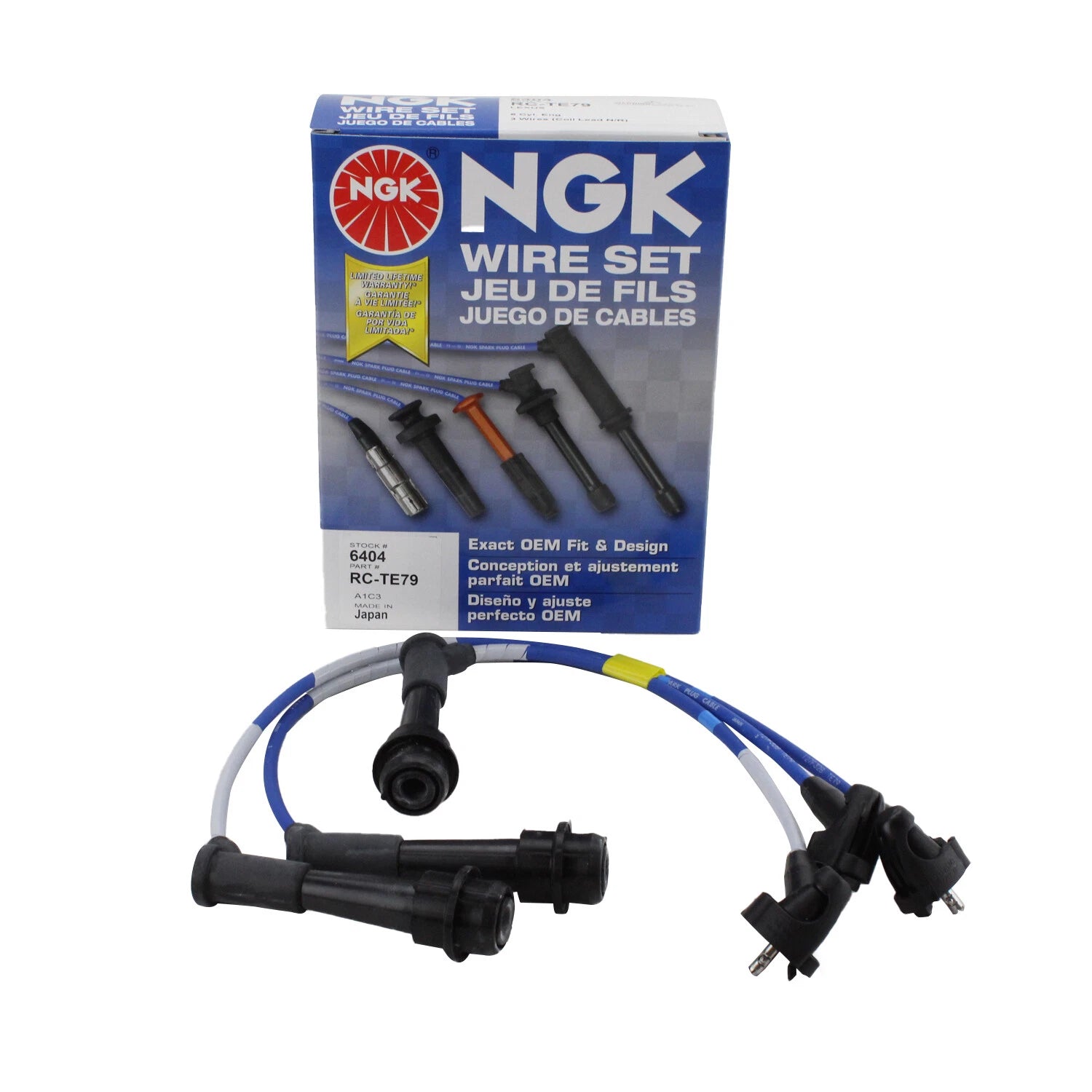 Resistor Spark Plug Ignition Wire Set for TE79/6404
