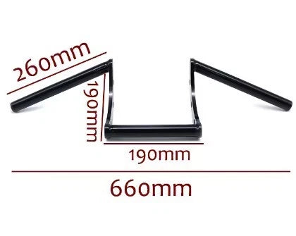 7/8" Motorcycle Handlebar Z Bars for Honda Yamaha Chopper