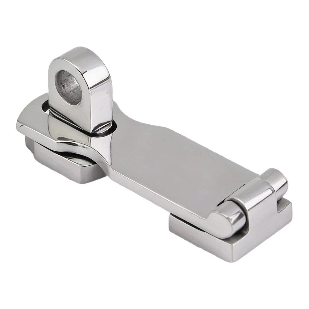 Stainless Steel 316 Marine Swivel Safety Hasp for Door Security (3 Inch)