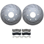 Front Brake Kit 305mm Drilled Rotors TRW Ceramic Pads for Cadillac Chevrolet GMC