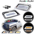 Clear Lens Dynamic Amber LED Signal DRL Lamp for Jeep Liberty (2008–2012)